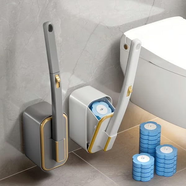 CleanNest – Wall-Mounted Toilet Brush Set