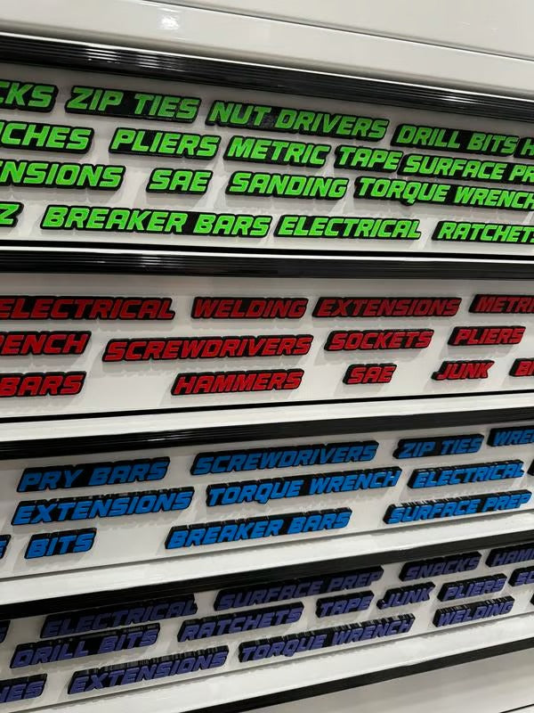 QRTMark – Magnetic Drawer Label Tags