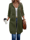 CozyZip – Casual Polyester Hoodie for Women