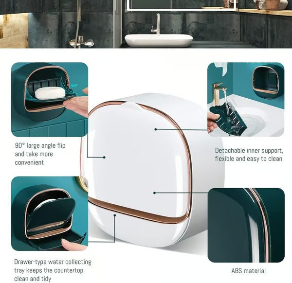 OpalNest – Premium Soap Cradle with Drying Tray