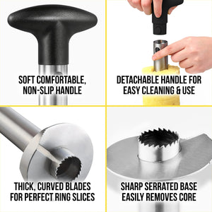 SliceNSpiral – Stainless Steel Pineapple Cutter