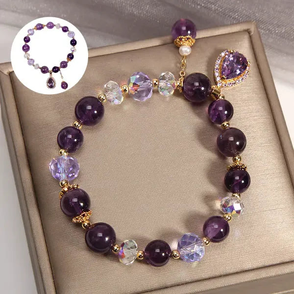 LunaDrop – Natural Amethyst Bracelet