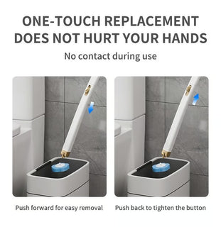 CleanNest – Wall-Mounted Toilet Brush Set