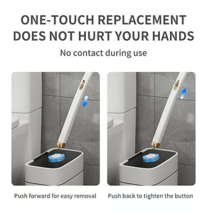 CleanNest – Wall-Mounted Toilet Brush Set