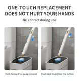 CleanNest – Wall-Mounted Toilet Brush Set