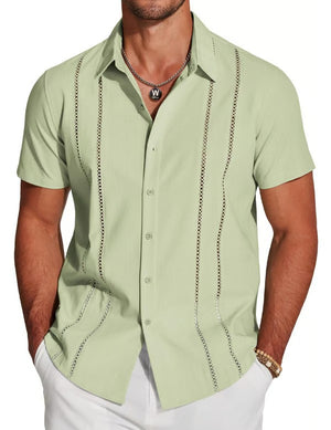 CabanaCharm – Hollow Embroidered Shirt