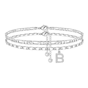 ShineScript – Layered Anklet Bracelets with Letters