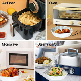 CrispGuard – Reusable Air Fryer Foil Liners (50 pcs)