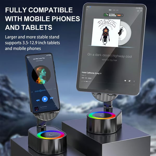 EchoDock – Smart Stand with Induction Speaker / Power Bank And Light Ambience