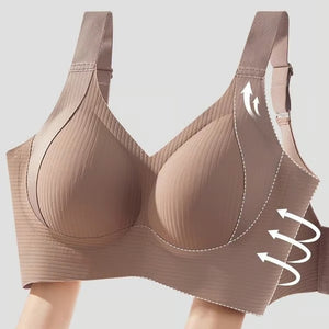 ComfiCurve – Adjustable Push Up Ribbed Bra
