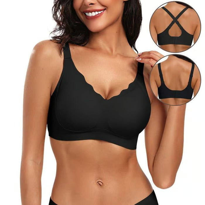 SilkBloom – Seamless Scalloped Push Up Bra