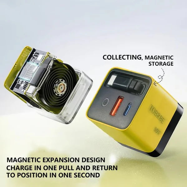 Tobrbe – Compact 80W GaN Charger with Dual Ports
