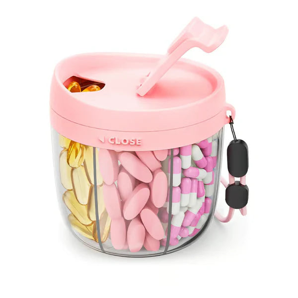 EasyDose – Compact Pill Dispenser with 6 Compartments