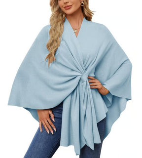 SereneFall – Chic Shawl Wrap for Transitional Weather