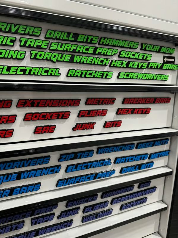 QRTMark – Magnetic Drawer Label Tags