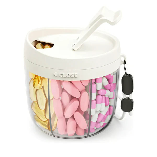 EasyDose – Compact Pill Dispenser with 6 Compartments