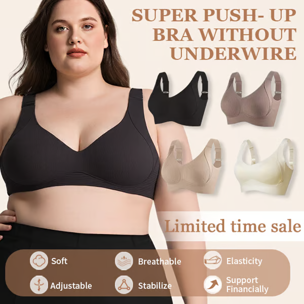 LuxeLift – Ribbed Wireless Bra