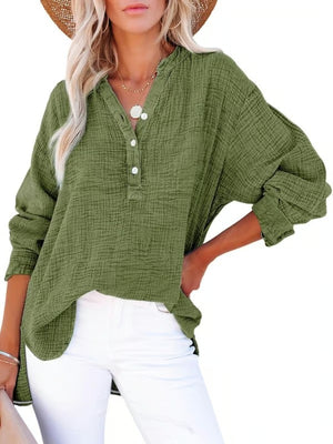 StyleEase – Relaxed Long Sleeve Casual Top
