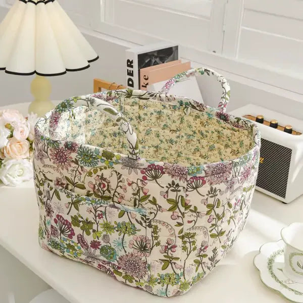 BohoNest – Woven Fabric Storage Basket