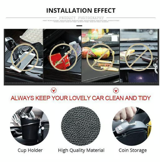 CruzeLuxe – Premium Leather Car Seat Organizer