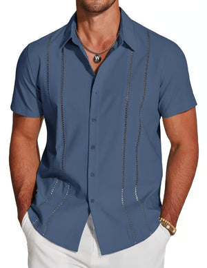 CabanaCharm – Hollow Embroidered Shirt