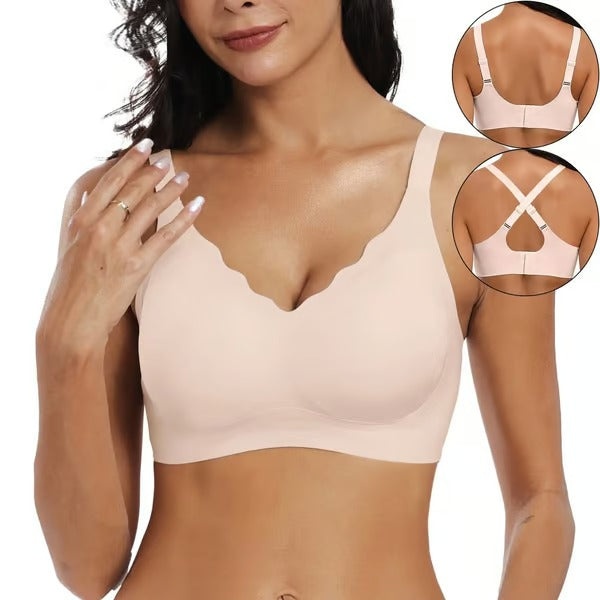 SilkBloom – Seamless Scalloped Push Up Bra