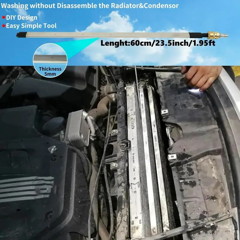 DualBlast – Radiator Cleaning Tool with Air & Water Power