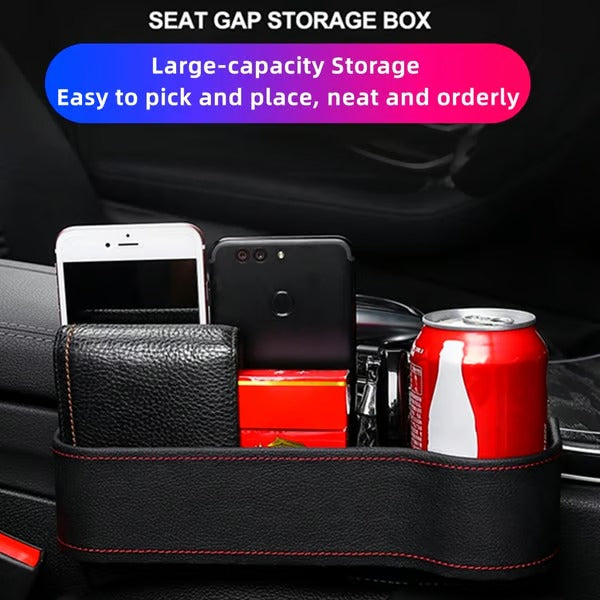 CruzeLuxe – Premium Leather Car Seat Organizer