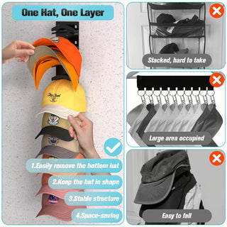 HatStack – Vertical Storage Rack for Baseball Caps