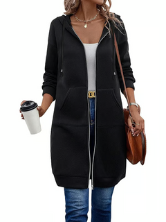 CozyZip – Casual Polyester Hoodie for Women