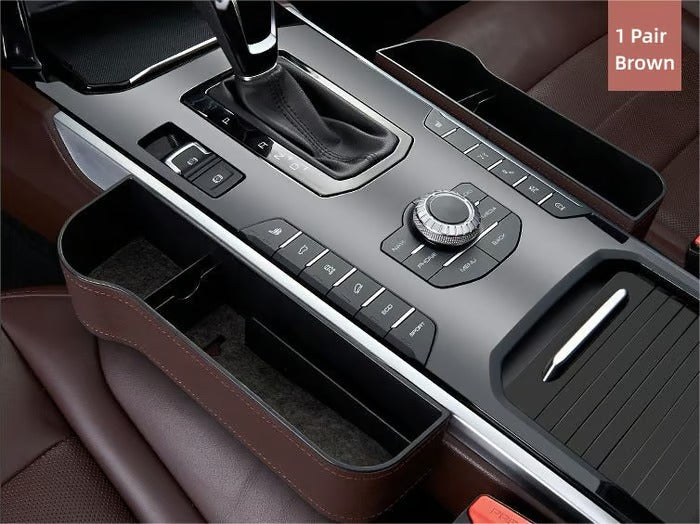 CruzeLuxe – Premium Leather Car Seat Organizer