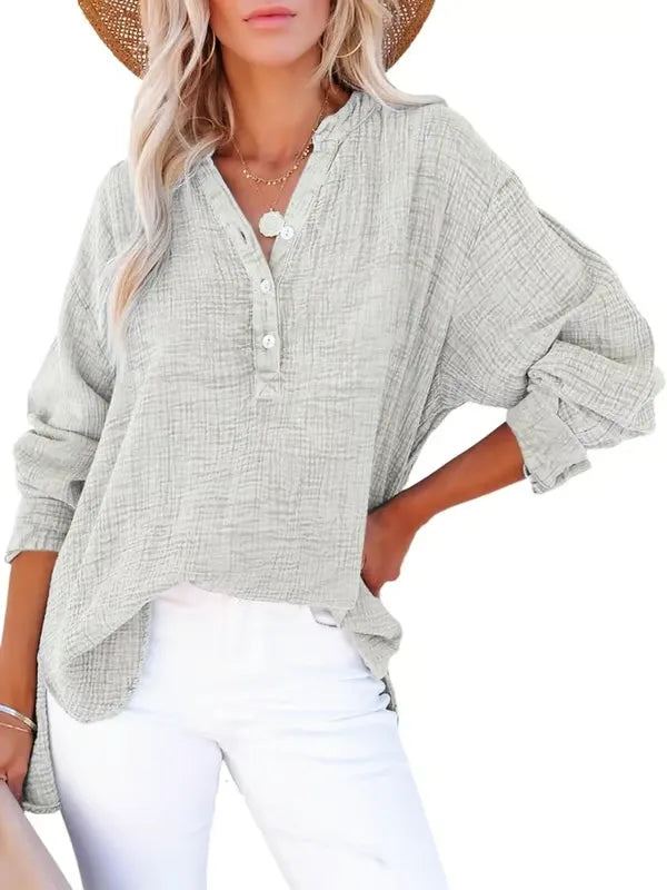 StyleEase – Relaxed Long Sleeve Casual Top