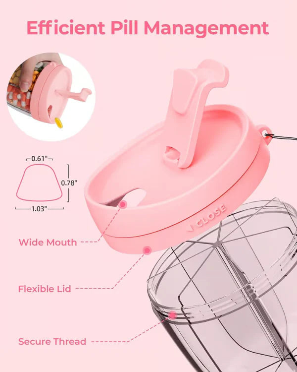 EasyDose – Compact Pill Dispenser with 6 Compartments