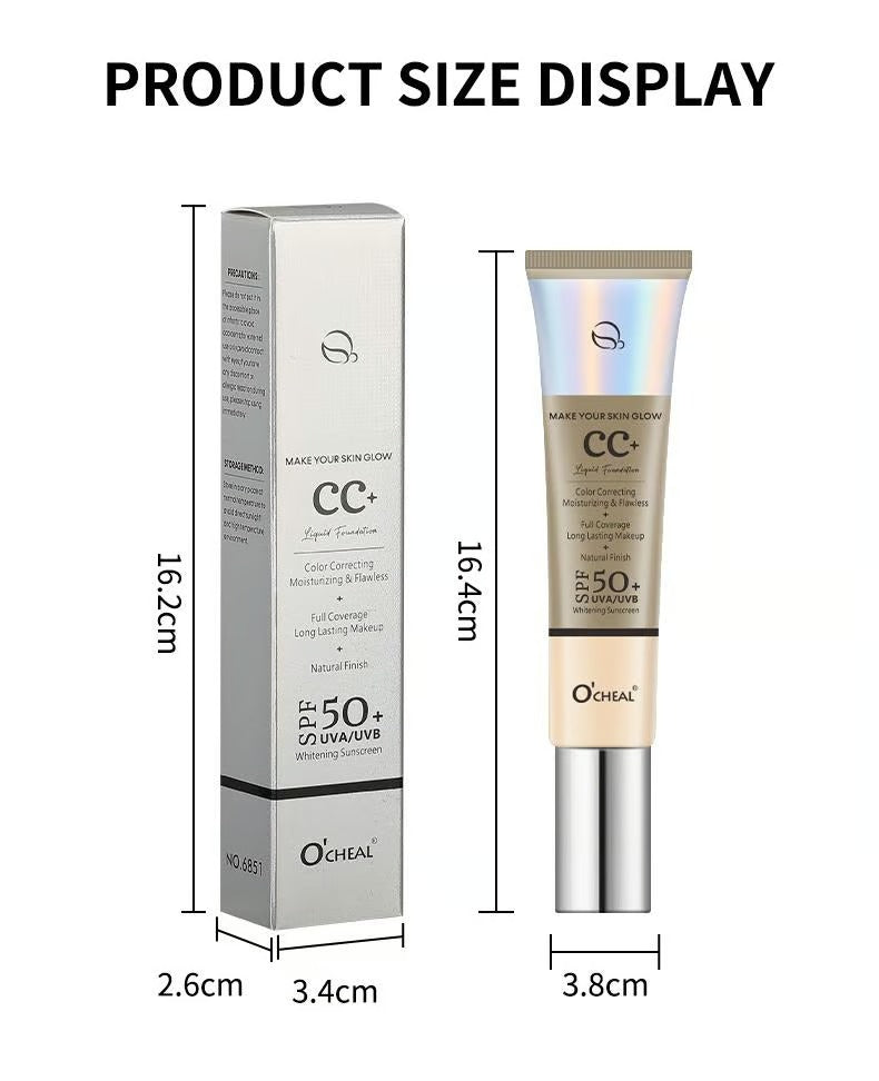 SilkAura – High Coverage SPF50+ Foundation Brush