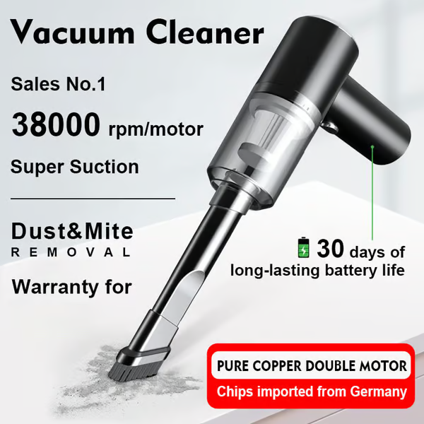 DustBlitz – Powerful Wireless Car Vacuum Cleaner
