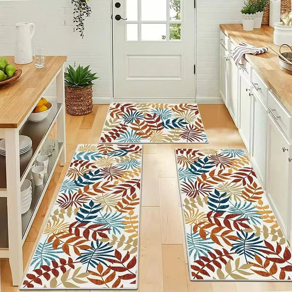 RusticTread – Boho Non-Slip Kitchen Rug Set
