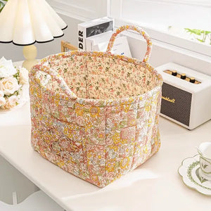 BohoNest – Woven Fabric Storage Basket