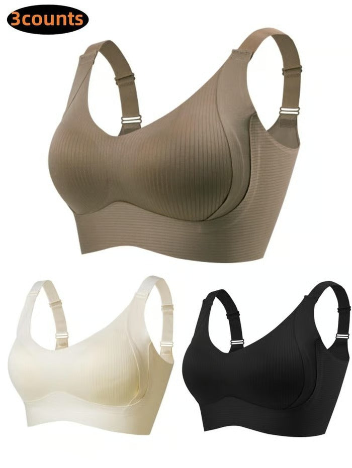 LuxeLift – Ribbed Wireless Bra