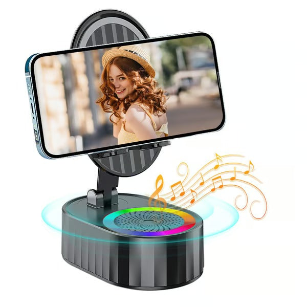 EchoDock – Smart Stand with Induction Speaker / Power Bank And Light Ambience