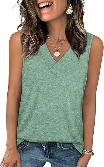 VeeLuxe | Flowy V-Neck T-Shirt