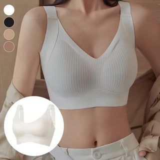 ComfiCurve – Adjustable Push Up Ribbed Bra