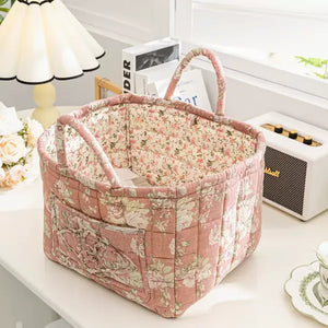 BohoNest – Woven Fabric Storage Basket