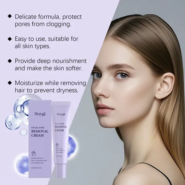 SilkErase – Gentle & Painless Facial Hair Removal Cream