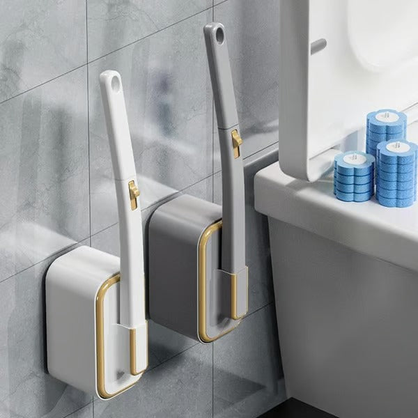 CleanNest – Wall-Mounted Toilet Brush Set