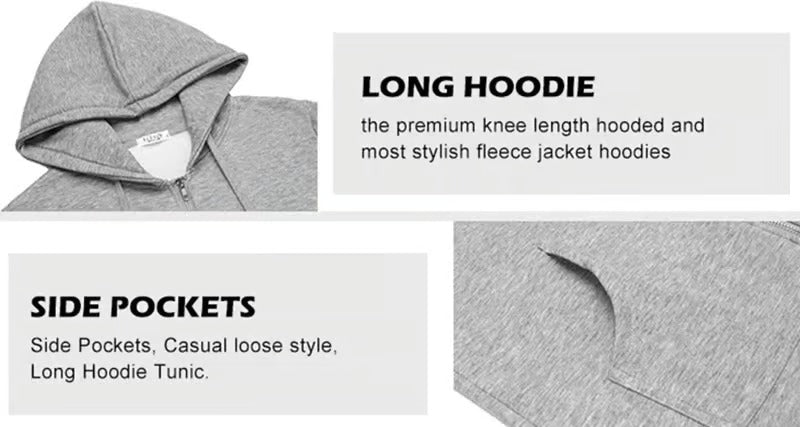 CozyZip – Casual Polyester Hoodie for Women