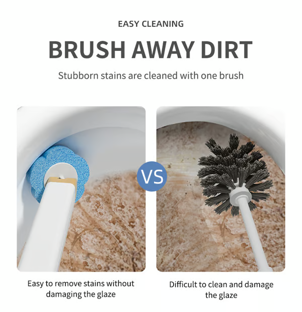 CleanNest – Wall-Mounted Toilet Brush Set