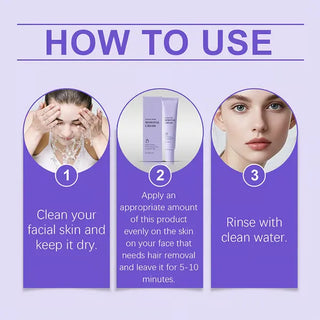 SilkErase – Gentle & Painless Facial Hair Removal Cream