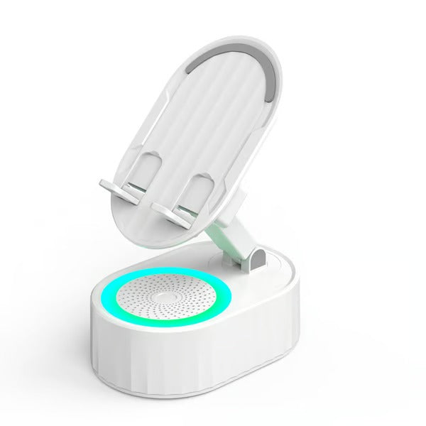 EchoDock – Smart Stand with Induction Speaker / Power Bank And Light Ambience