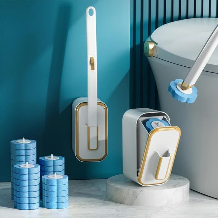 CleanNest – Wall-Mounted Toilet Brush Set
