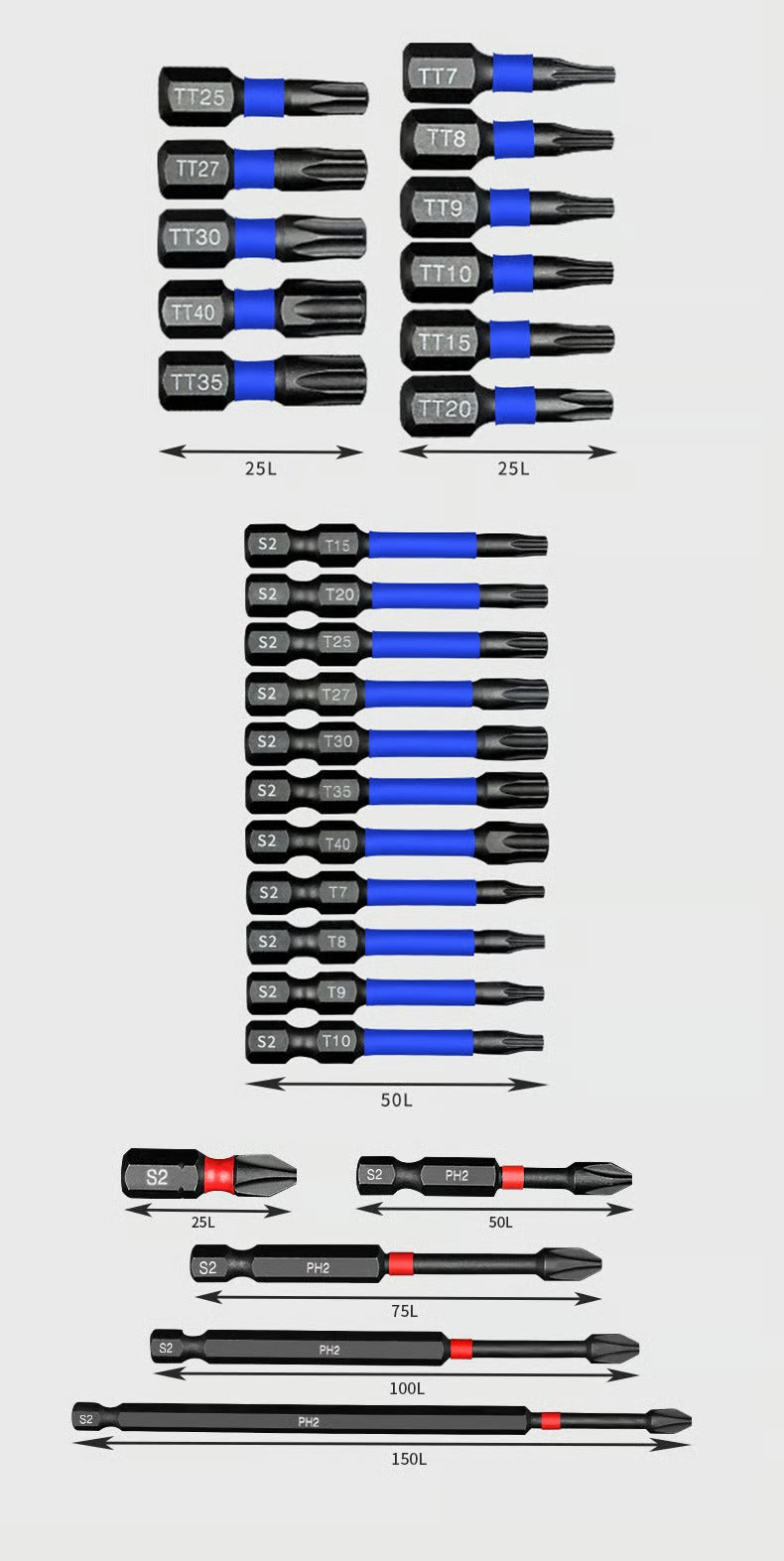 BoltMaster – Magnetic Impact Nut Driver Kit (46 pcs)